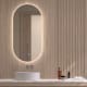 Miroir de salle de bains avec éclairage LED Denia Bruntec principal 3