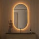 Miroir de salle de bains avec éclairage LED Denia Bruntec principal 2