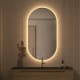 Miroir de salle de bains avec éclairage LED Denia Bruntec principal 0