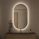 Miroir de salle de bains avec éclairage LED Denia Bruntec principal 1