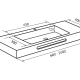 Lavabo double vasque suspendue Ibiza Bruntec croquis 4