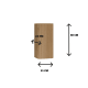 Armoire suspendue de salle de bains Bruntec Baviera croquis 4