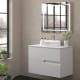 Meuble de salle de bains avec plan de toilette en pierre de couleur assortie Lia Bruntec Couleurs principal 4