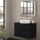 Meuble de salle de bains avec plan de toilette en pierre de couleur assortie Lia Bruntec Couleurs principal 2