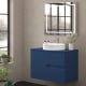 Meuble de salle de bains avec plan de toilette en pierre de couleur assortie Lia Bruntec Couleurs principal 0
