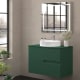 Meuble de salle de bains avec plan de toilette en pierre de couleur assortie Lia Bruntec Couleurs principal 7