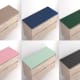 Meuble de salle de bains avec plan de toilette en pierre de couleur assortie Lia Bruntec Couleurs détail 10