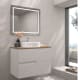 Meuble de salle de bains avec plan de toilette en bois Limo Bruntec couleurs principal 2
