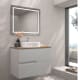 Meuble de salle de bains avec plan de toilette en bois Limo Bruntec couleurs principal 3