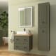 Meuble de salle de bain avec plan en bois Renoir vintage Salgar environnement 11