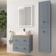 Meuble de salle de bain avec plan en bois Renoir vintage Salgar principal 1