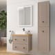 Meuble de salle de bain avec plan en bois Renoir vintage Salgar principal 4