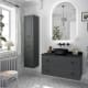 Meuble de salle de bain avec plan en bois Renoir vintage Salgar principal 1