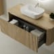 Meubles de salle de bains avec comptoir en bois massif Baviera Bruntec détail 3