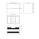 Meubles de salle de bains plan de toilette massif Soho Bruntec croquis 11