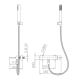 Imex Monza Robinet de douche croquis 11