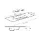 Lavabo encastré Bruntec Miami croquis 1