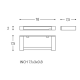 Porte-rouleau de toilette Metric Cosmic croquis 3