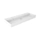 Lavabo à encastrer pour deux robinets simples 12 cm de hauteur Lilas Visobath principal 0