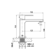 Mitigeur de lavabo Orion GME croquis 2