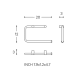 Anneau porte-serviettes Logic Cosmic Porte-serviettes de bain croquis 5