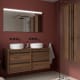 Meubles de salle de bains avec plan de toilette en bois Attila Salgar principal 1