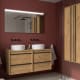 Meubles de salle de bains avec plan de toilette en bois Attila Salgar principal 0