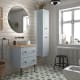 Meuble de salle de bain avec plan en bois Renoir vintage Salgar principal 3