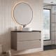 Meuble de salle de bains avec plan de toilette Artemisa Bruntec Pierre compactée noir principal 6