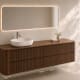 Meuble de salle de bains avec plan de toilette en bois Duna Bruntec croquis 11