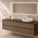 Meuble de salle de bains avec plan de toilette en bois Duna Bruntec principal 8