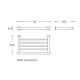 Porte-serviettes de salle de bains Architect Cosmic croquis 3