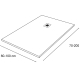 Receveur de douche Solid Surface Cirat Hidronatur croquis 2