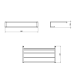 Porte-serviettes de salle de bains Metric Cosmic croquis 2