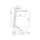 Mitigeur de lavabo Bélgica Imex croquis 4