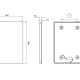 Miroir de salle de bain avec éclairage LED Dinamarca Ledimex croquis 11