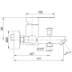 Robinet de baignoire GME Iony croquis 2