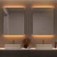 Miroir de salle de bains avec éclairage LED Casiopea Bruntec principal 5