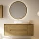Meubles de salle de bains avec plan de toilette en bois massif Alpes 13 Bruntec principal 1