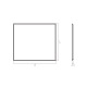 Bruntec LED Miroir de salle de bain Lisa croquis 4
