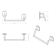 Set d'accessoires de salle de bain Stick Cosmic croquis 10