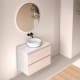 Meuble de salle de bains profondeur réduite 39 cm avec plan de toilette en bois Roma Bruntec principal 3