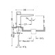 Robinet de lavabo Slim Exclusive Tres croquis 1