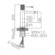 mitigeur de bidet Line Imex croquis 6