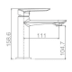 Robinetterie de lavabo Ural Imex croquis 6