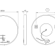 Miroir de salle de bain avec éclairage LED Nepal Ledimex croquis 9