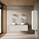 Meuble de salle de bains avec plan de toilette en MDF hydrofuge Bari Visobath principal 3