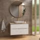 Meuble de salle de bains avec plan de toilette en bois Sahara Coycama principal 0