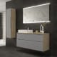 Meuble de salle de bains avec plan de toilette en bois Sahara Coycama principal 7