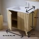 Ensemble de meubles de salle de bain en bois massif Alpes 14 Bruntec croquis 5